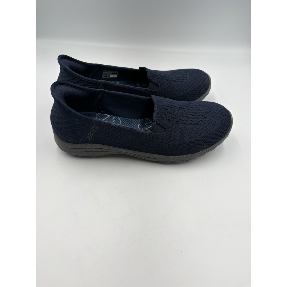 SKECHERS Hands Free Slip-ins Women's Navy Slip-On Casual Memory Foam 8.5 - Picture 3 of 10